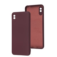 Чохол для Xiaomi Redmi 9A Full camera without logo бордовий