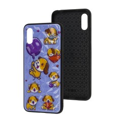 Чохол для Xiaomi Redmi 9A Wave Majesty happy dog ​​/ light purple