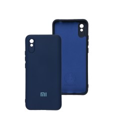 Чохол для Xiaomi Redmi 9A Silicone Full camera синій / midnight blue