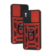 Чохол для Xiaomi Redmi 9A Serge Ring Armor ударостійкий червоний