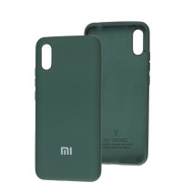 Чохол для Xiaomi Redmi 9A Silicone Full зелений / dark green
