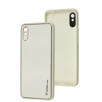 Чохол для Xiaomi Redmi 9A Leather Xshield white