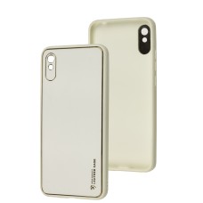Чохол для Xiaomi Redmi 9A Leather Xshield white