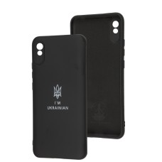 Чохол для Xiaomi Redmi 9A Full Premium Тризуб чорний