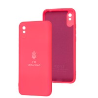 Чохол для Xiaomi Redmi 9A Silicone Full Тризуб розовий / barbie pink