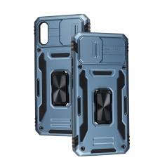 Чохол для Xiaomi Redmi 9A Camshield Army Ring блакитний / light blue