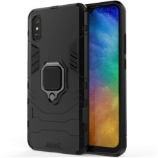 Чохол для Xiaomi Redmi 9A Transformer Ring ударостійкий з кільцем чорний