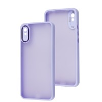 Чохол для Xiaomi Redmi 9A Luxury Metal Lens бузковий