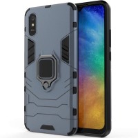 Чохол для Xiaomi Redmi 9A Transformer Ring ударостійкий з кільцем сірий