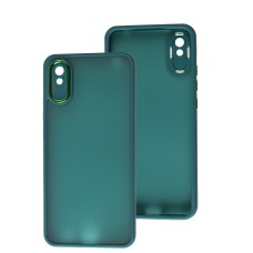 Чохол для Xiaomi Redmi 9A Luxury Metal Lens зелений