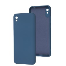 Чохол для Xiaomi Redmi 9A Lime silicon no logo blue