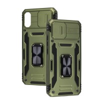 Чохол для Xiaomi Redmi 9A Camshield Army Ring оливковий / army green