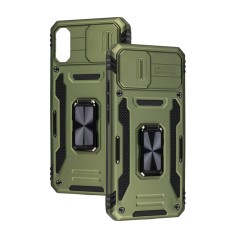 Чохол для Xiaomi Redmi 9A Camshield Army Ring оливковий / army green