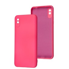 Чохол для Xiaomi Redmi 9A Full camera without logo малиновий