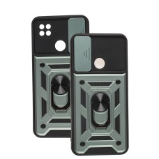 Чохол для Xiaomi Redmi 9C / 10A Serge Ring Armor ударостійкий зелений