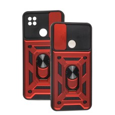 Чохол для Xiaomi Redmi 9C / 10A Serge Ring Armor ударостійкий червоний