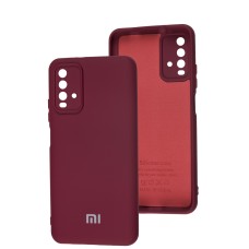 Чохол для Xiaomi Redmi 9T Silicone Full camera бордовий / marsala