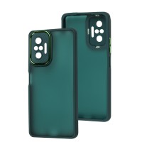 Чохол для Xiaomi Redmi Note 10 Pro Luxury Metal Lens зелений
