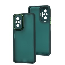 Чохол для Xiaomi Redmi Note 10 Pro Luxury Metal Lens зелений