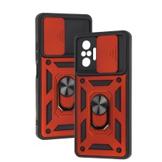 Чохол для Xiaomi Redmi Note 10 Pro Serge Ring Armor ударостійкий червоний