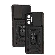 Чохол Xiaomi Redmi Note 10 Pro Serge Ring Armor ударостійкий чорний