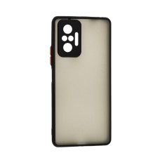 Чохол Xiaomi Redmi Note 10 Pro LikGus Totu camera protect чорний / червоний
