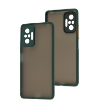 Чохол Xiaomi Redmi Note 10 Pro LikGus Totu camera protect оливковий