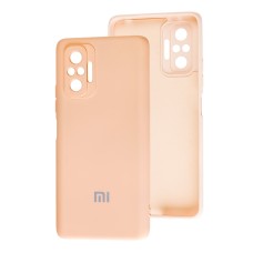 Чохол Xiaomi Redmi Note 10 Pro Lime silicon з мікрофіброю рожевий (pink)