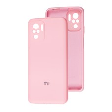 Чохол для Xiaomi Redmi Note 10 / 10s Silicone cover Full camera рожевий / pink