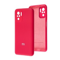 Чохол для Xiaomi Redmi Note 10 / 10s Silicone cover Full camera червоний / rose red