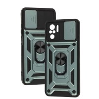 Чохол для Xiaomi Redmi Note 10 / 10s Serge Ring Armor ударостійкий зелений