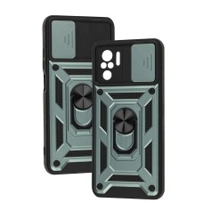 Чохол для Xiaomi Redmi Note 10 / 10s Serge Ring Armor ударостійкий зелений