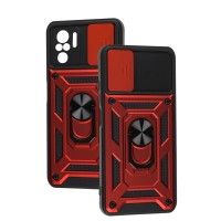 Чохол для Xiaomi Redmi Note 10 / 10s Serge Ring Armor ударостійкий червоний