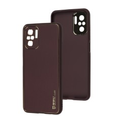Чохол для Xiaomi Redmi Note 10 / 10s Leather Xshield plum red