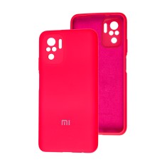 Чохол для Xiaomi Redmi Note 10 / 10s Silicone cover Full camera рожевий / barbie pink