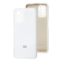Чохол для Xiaomi Redmi Note 10 / 10s Silicone cover Full camera білий