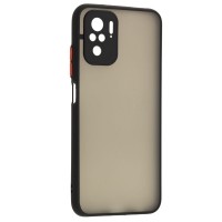 Чохол Xiaomi Redmi Note 10 / 10s LikGus Totu camera protect чорний / червоний