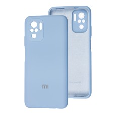 Чохол для Xiaomi Redmi Note 10 / 10s Silicone cover Full camera блакитний / lilac blue
