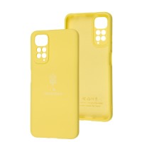 Чохол для Xiaomi Redmi Note 11/11S Silicone Full Тризуб жовтий