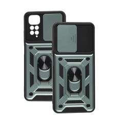 Чохол для Xiaomi Redmi Note 11 / 11s Serge Ring Armor ударостійкий зелений