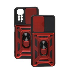 Чохол для Xiaomi Redmi Note 11 / 11s Serge Ring Armor ударостійкий червоний