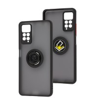 Чохол для Xiaomi Redmi Note 11 Pro / Note 11 Pro 5G LikGus Edging Ring чорний / червень