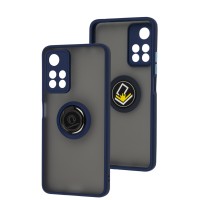 Чохол для Xiaomi Redmi Note 11 Pro+ 5G LikGus Edging Ring синій