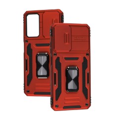 Чохол для Xiaomi Redmi Note 11 Pro Camshield Army Ring червоний
