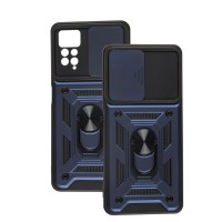 Чохол для Xiaomi Redmi Note 11 Pro Serge Ring Armor ударостійкий синій