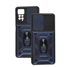 Чохол для Xiaomi Redmi Note 11 Pro Serge Ring Armor ударостійкий синій