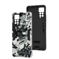 Чохол для Xiaomi Redmi Note 11 Pro Military armor camouflage gray