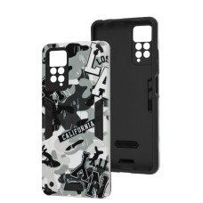 Чохол для Xiaomi Redmi Note 11 Pro Military armor camouflage gray
