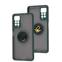 Чохол для Xiaomi Redmi Note 11 Pro / Note 11 Pro 5G LikGus Edging Ring оливковий