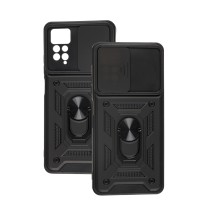 Чохол для Xiaomi Redmi Note 11 Pro Serge Ring Armor ударостійкий чорний